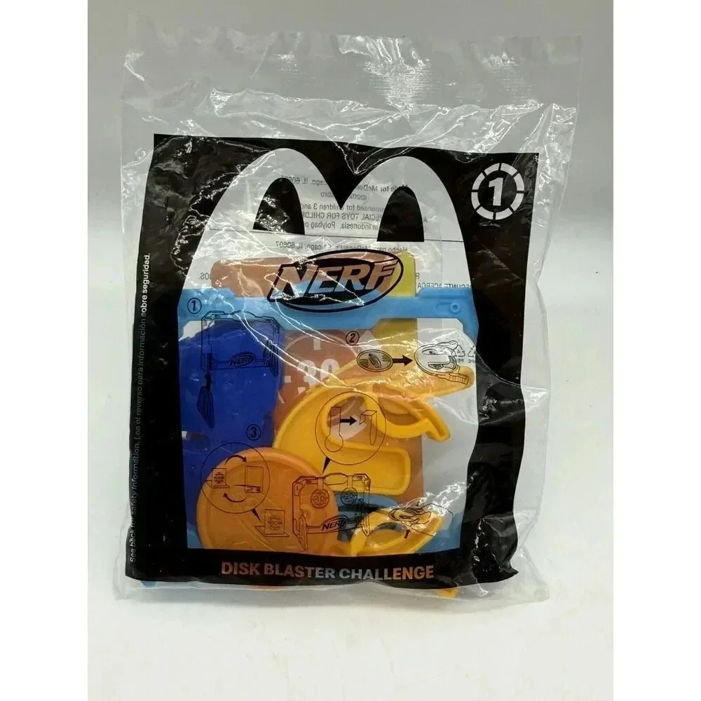 2023 McDonald's Happy Meal #1 Disk Blaster Challenge Factory Sealed